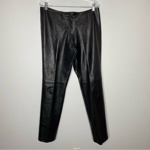 KORS Michael Kors Black Leather Pants